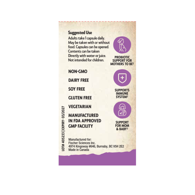 Prenatal Probiotics 50B CFU 16 Strains For Complete Digestive, Vaginal, & Immune Support, 45 Servings